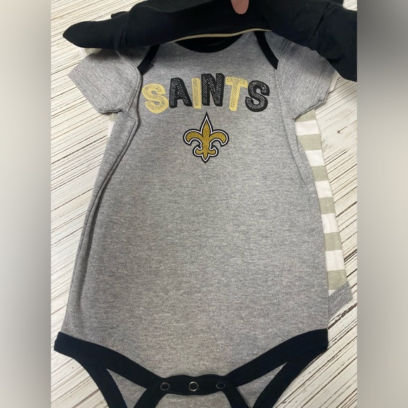 New Orleans Saints Onsies Set Of 3 - Picture 3 of 3